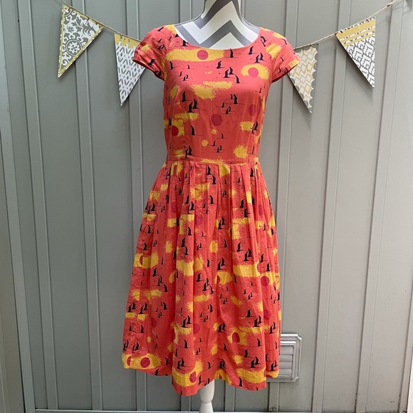 Modcloth Dresses & Skirts - Emily & Fin Claudia Dress Desert Cranes ModCloth